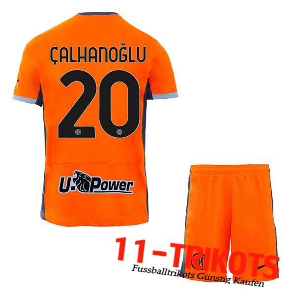 Inter Milan Fussball Trikots (CALHANOGLU #20) Kinders 2023/2024 Third Trikot