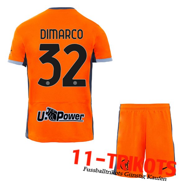 Inter Milan Fussball Trikots (DIMARCO #32) Kinders 2023/2024 Third Trikot