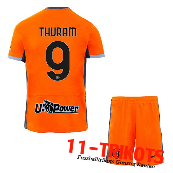 Inter Milan Fussball Trikots (THURAM #9) Kinders 2023/2024 Third Trikot