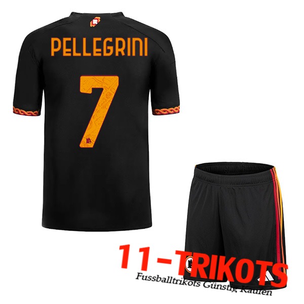 AS Rom Fussball Trikots (PELLEGRINI #7) Kinders 2023/2024 Third Trikot