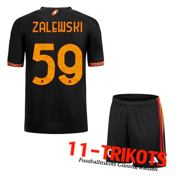 AS Rom Fussball Trikots (ZALEWSKI #59) Kinders 2023/2024 Third Trikot