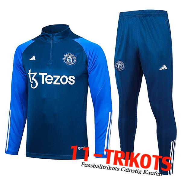 Manchester United Trainingsanzug Navy blau 2023/2024