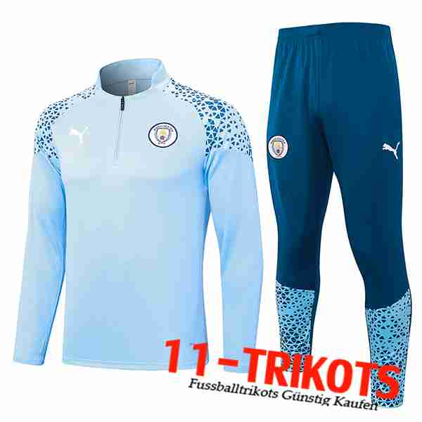 Manchester City Trainingsanzug Hellblau 2023/2024 -06