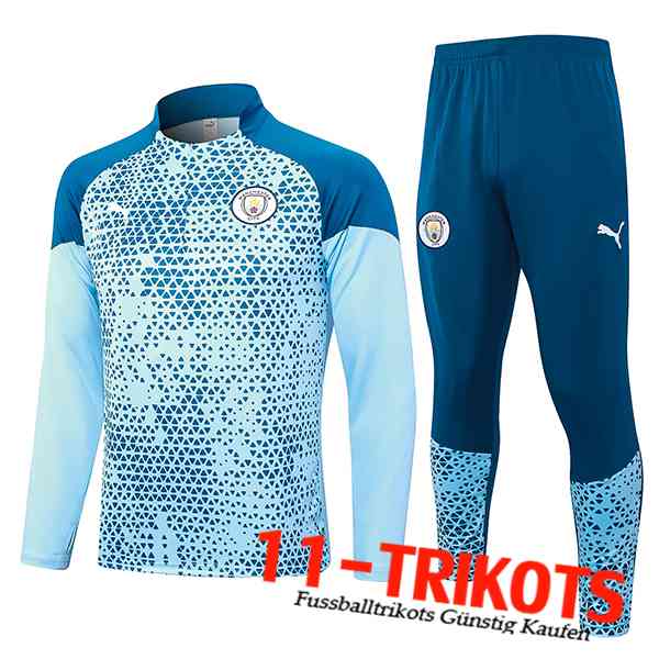 Manchester City Trainingsanzug Hellblau 2023/2024 -05