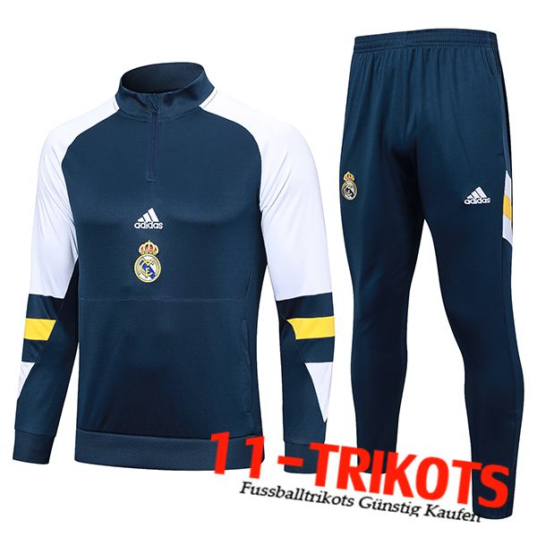 Real Madrid Trainingsanzug Navy blau 2023/2024 -06