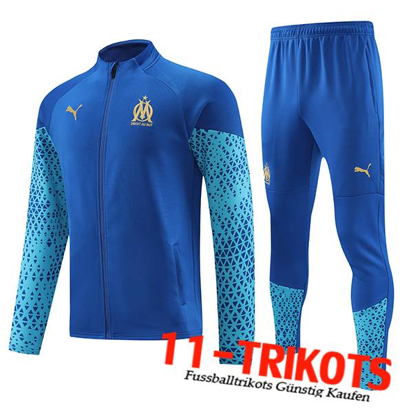 Marseille Trainingsanzug (Jacke) Blau 2023/2024