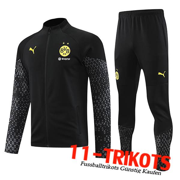 Dortmund Trainingsanzug (Jacke) Schwarz 2023/2024