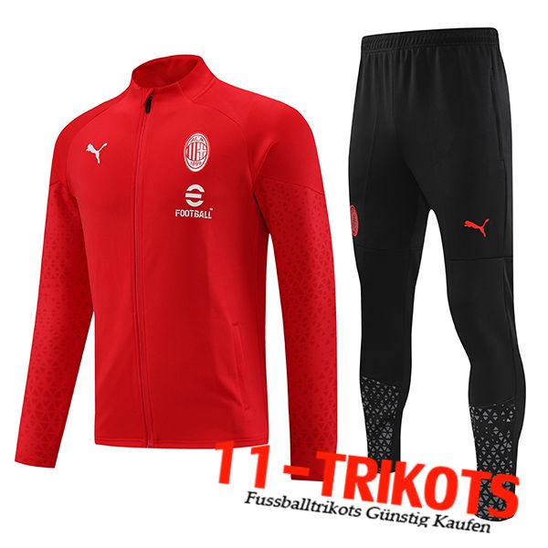 AC Milan Trainingsanzug (Jacke) Rot 2023/2024 -02