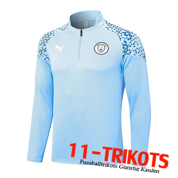Manchester City Training Sweatshirt Hellblau 2023/2024