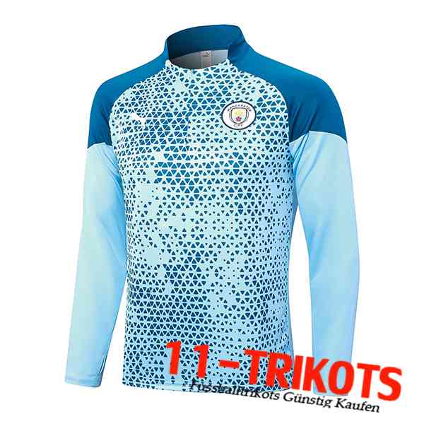 Manchester City Training Sweatshirt Hellblau 2023/2024 -02