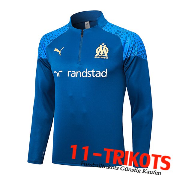 Marseille Training Sweatshirt Navy blau 2023/2024