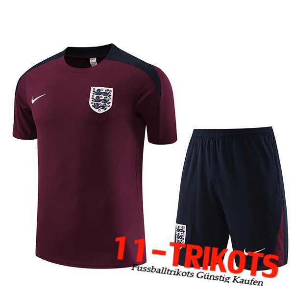 Britannien Trainingstrikot + Shorts Rot 2023/2024