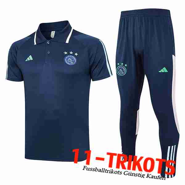 Ajax Poloshirt Navy blau 2023/2024