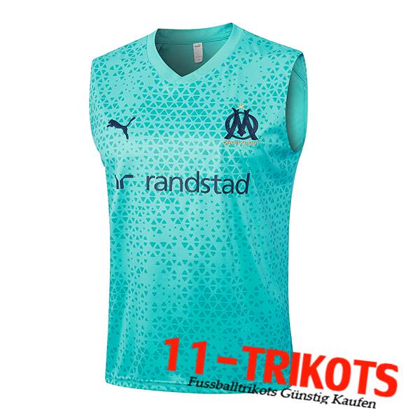 Marseille Trainings-Tanktop Hellblau 2023/2024