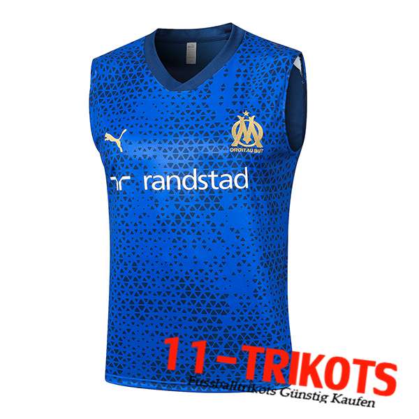 Marseille Trainings-Tanktop Blau 2023/2024