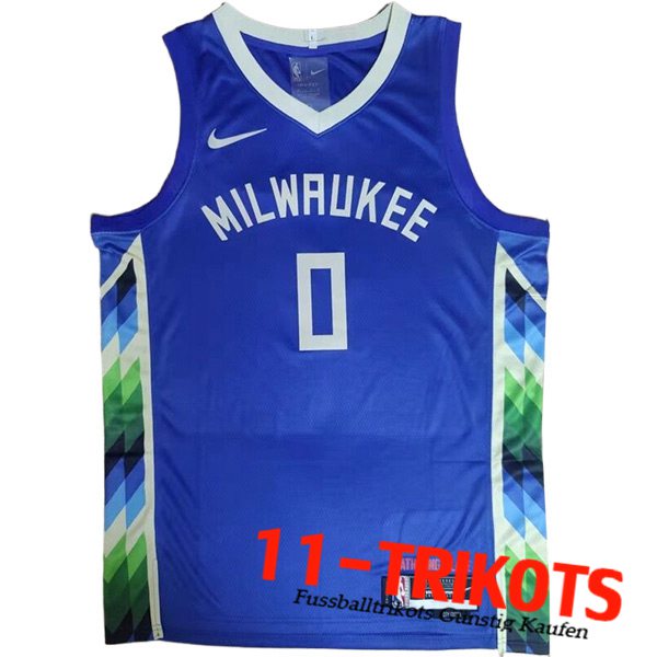 Milwaukee Bucks Trikot (LILLARD #0) 2023/24 Blau