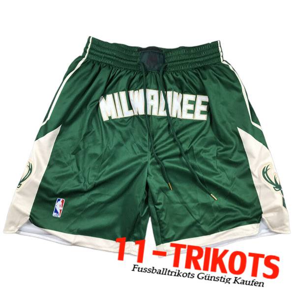 Milwaukee Bucks Shorts NBA 2023/24 Grün