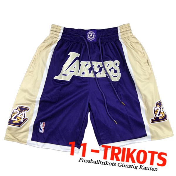 Los Angeles Lakers Shorts NBA 2023/24 Blau/Gelb -03