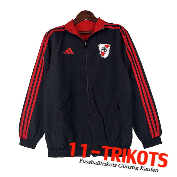 River Plate Windjacke Schwarz 2023/2024