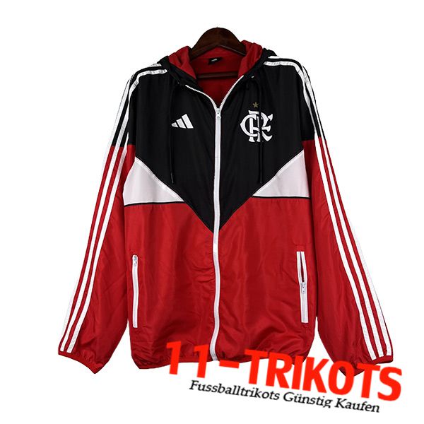 Flamengo Windjacke Rot/Schwarz 2023/2024