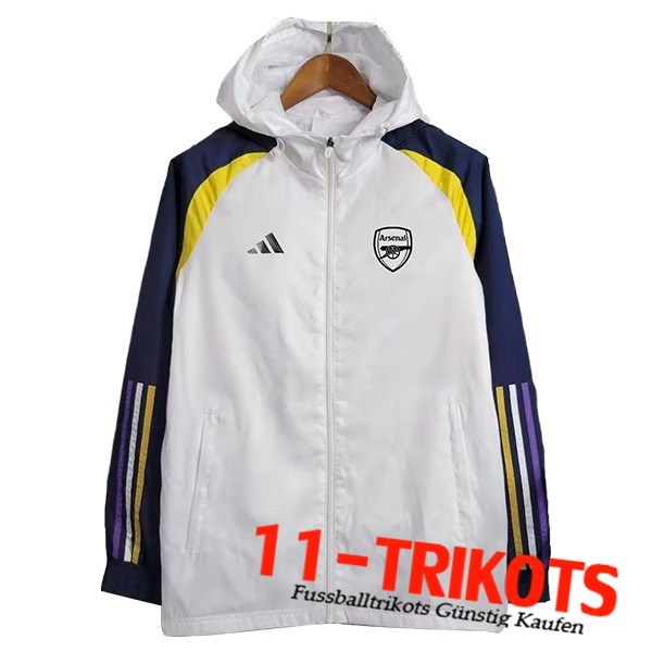 Arsenal Windjacke Weiß 2023/2024 -05