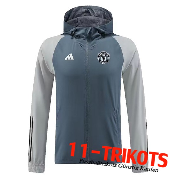 Manchester United Windjacke Grau 2023/2024