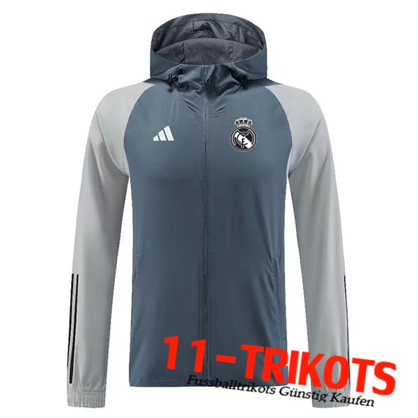 Real Madrid Windjacke Grau 2023/2024 -02