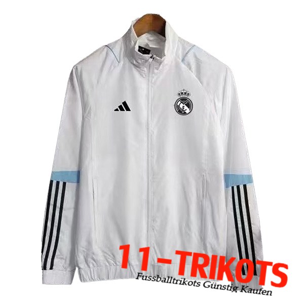 Real Madrid Windjacke Weiß 2023/2024 -07