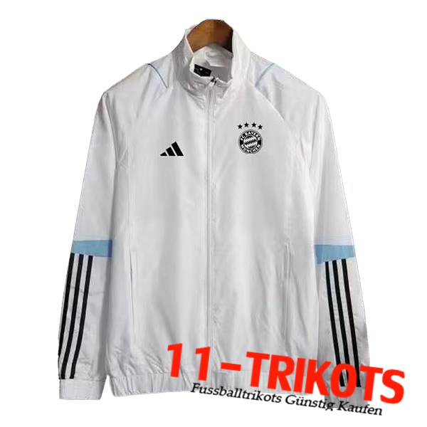 Bayern Munchen Windjacke Weiß 2023/2024 -02