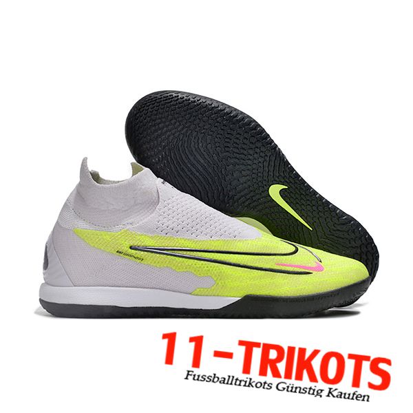 Nike Fussballschuhe Phantom GX Elite DF Link IC Weiß/Grün