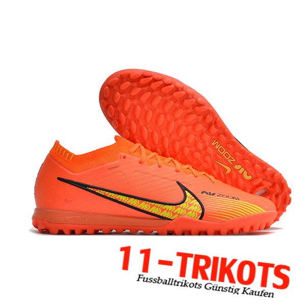 Nike Fussballschuhe Air Zoom Mercurial Vapor XV Elite TF Orange/Gelb