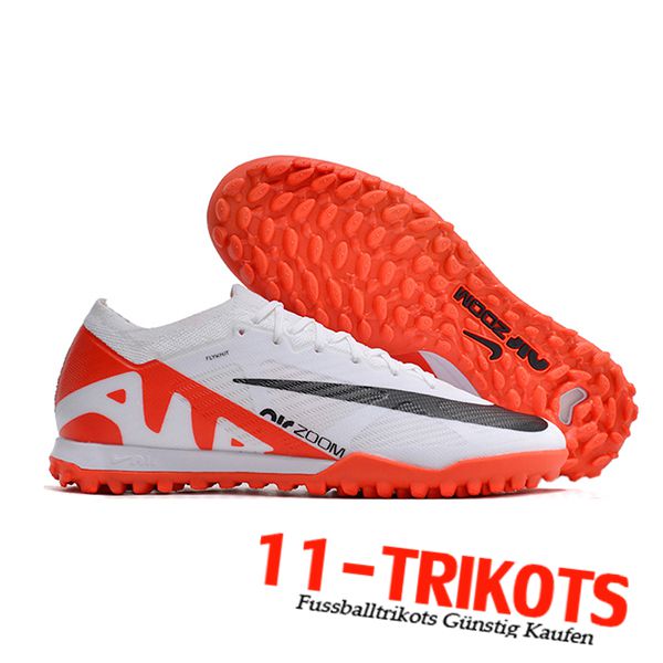 Nike Fussballschuhe Air Zoom Mercurial Vapor XV Elite TF Weiß/Schwarz/Orange