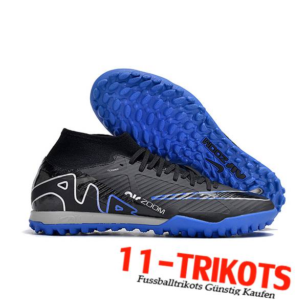 Nike Fussballschuhe Air Zoom Mercurial Superfly IX Academy TF Schwarz/Blau