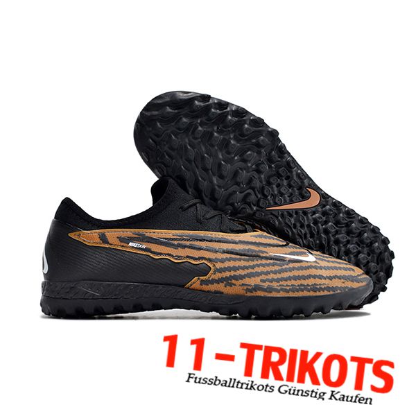 Nike Fussballschuhe React Phantom GX Pro TF Schwarz/Braun