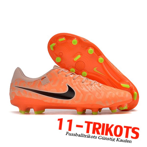 Nike Fussballschuhe Legend X Academy FG Orange/Schwarz