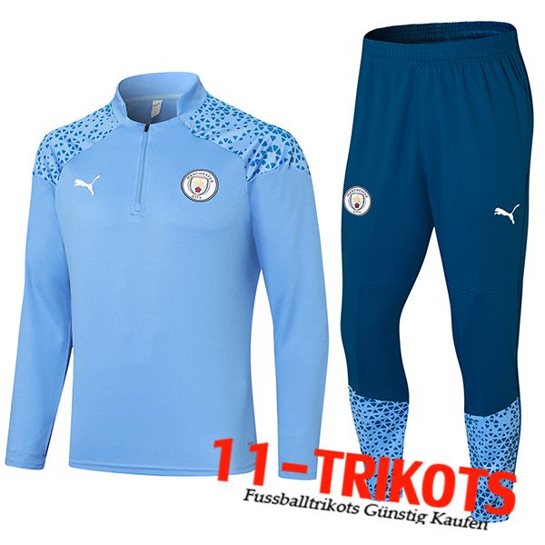 Manchester City Trainingsanzug Blau 2023/2024 -03