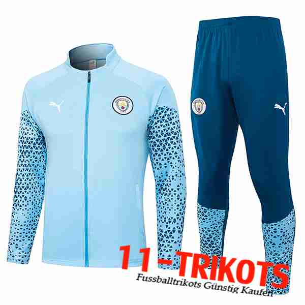 Manchester City Trainingsanzug (Jacke) Hellblau 2023/2024