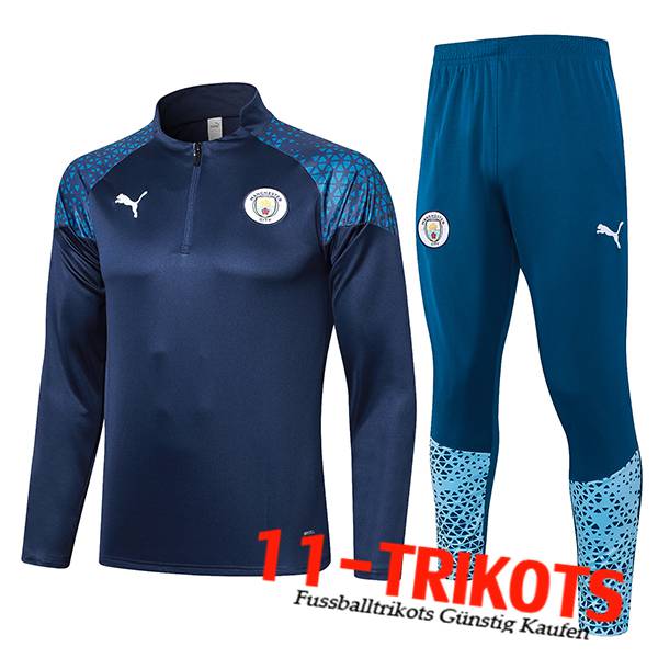 Manchester City Trainingsanzug Navy blau 2023/2024 -02