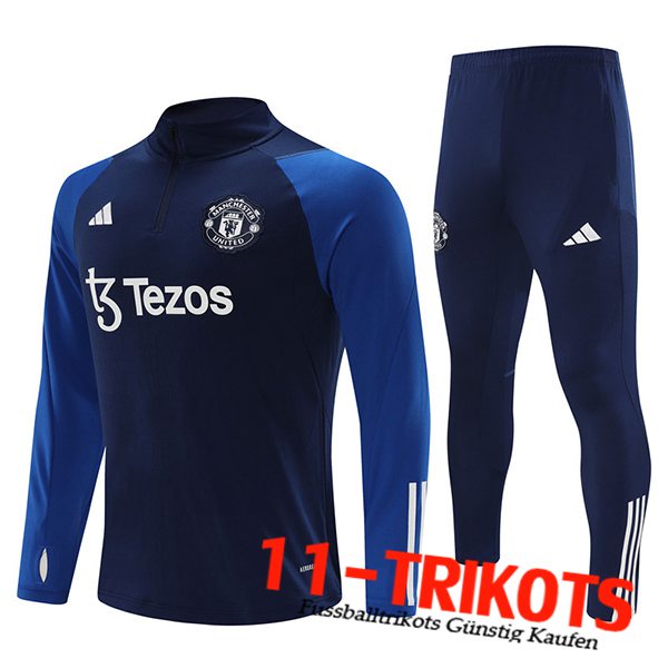 Manchester United Trainingsanzug Blau 2023/2024