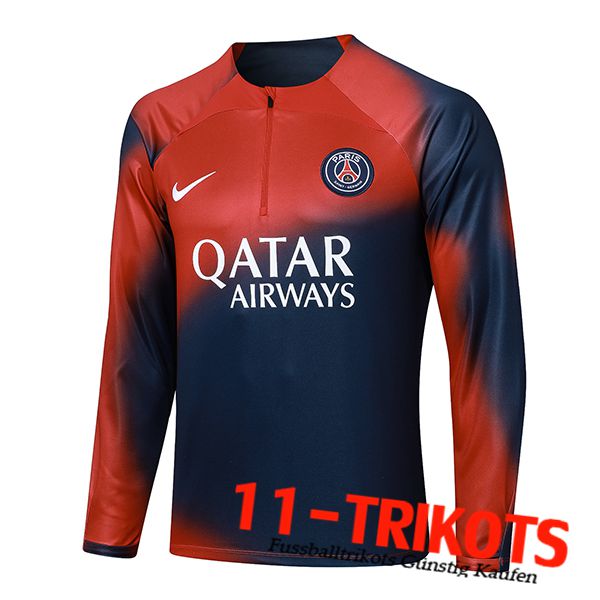 PSG Training Sweatshirt Rot/Blau 2023/2024