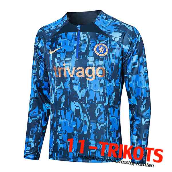 FC Chelsea Training Sweatshirt Blau 2023/2024