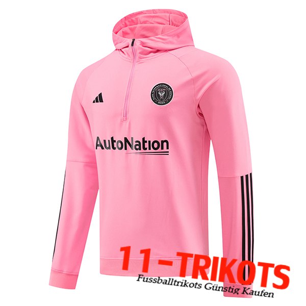 Kapuze Inter Miami CF Training Sweatshirt Mit Rosa 2023/2024