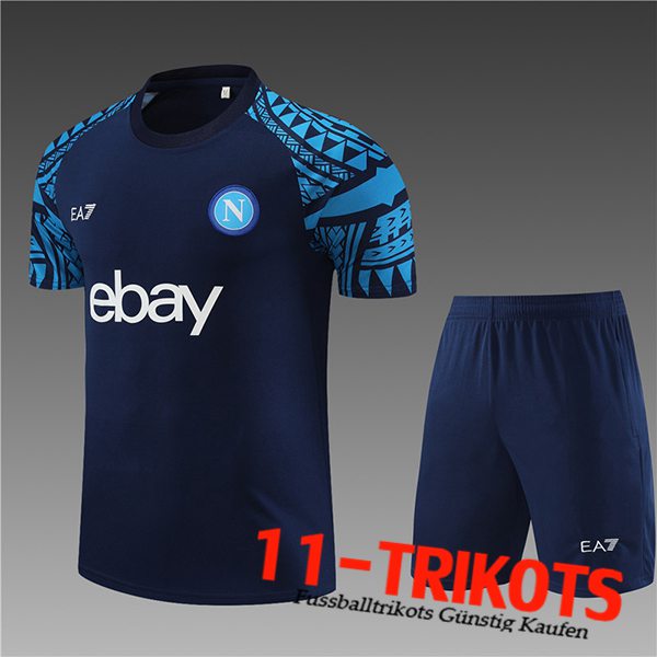 Naples Trainingstrikot + Shorts Kinder Navy blau 2023/2024