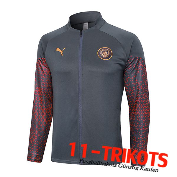 Manchester City Trainingsjacke Dunkelgrau 2023/2024