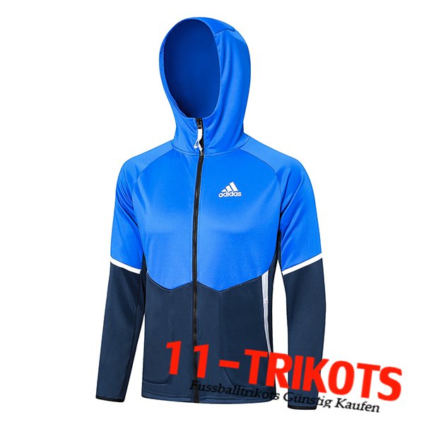 Kapuze Adidas Trainingsjacke Mit Blau 2023/2024 -02