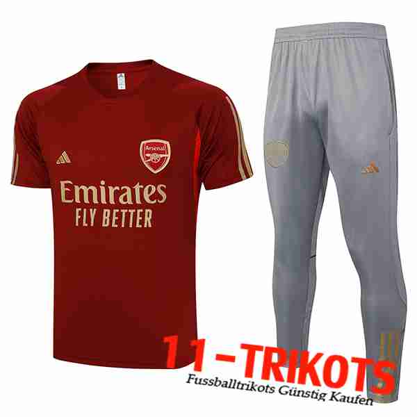 Arsenal Trainingstrikot + Hose Rot 2023/2024