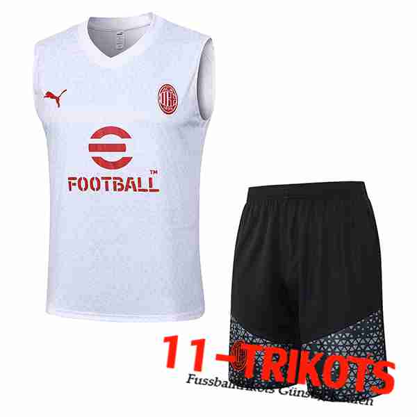 AC Milan Trainings-Tanktop + Shorts Weiß 2023/2024