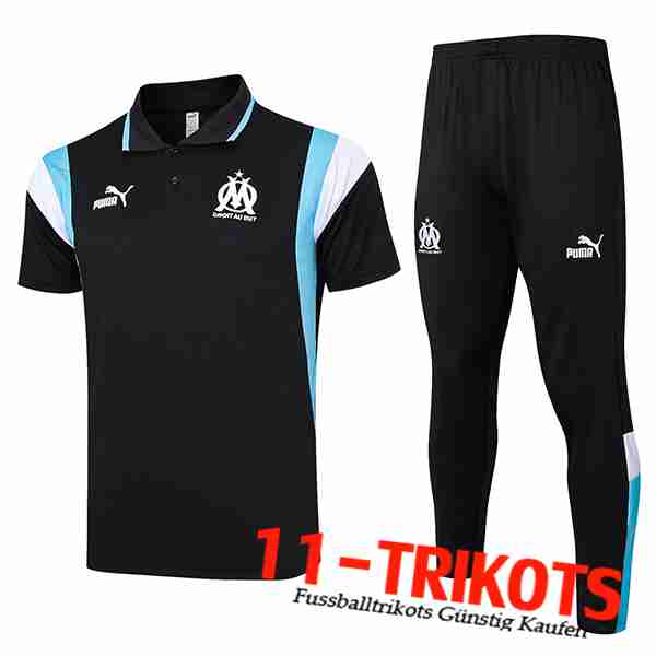 Marseille Poloshirt Schwarz 2023/2024