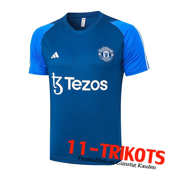 Manchester United Trainingstrikot Blau 2023/2024