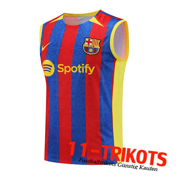 FC Barcelona Trainings-Tanktop Rot/Blau 2023/2024 -03